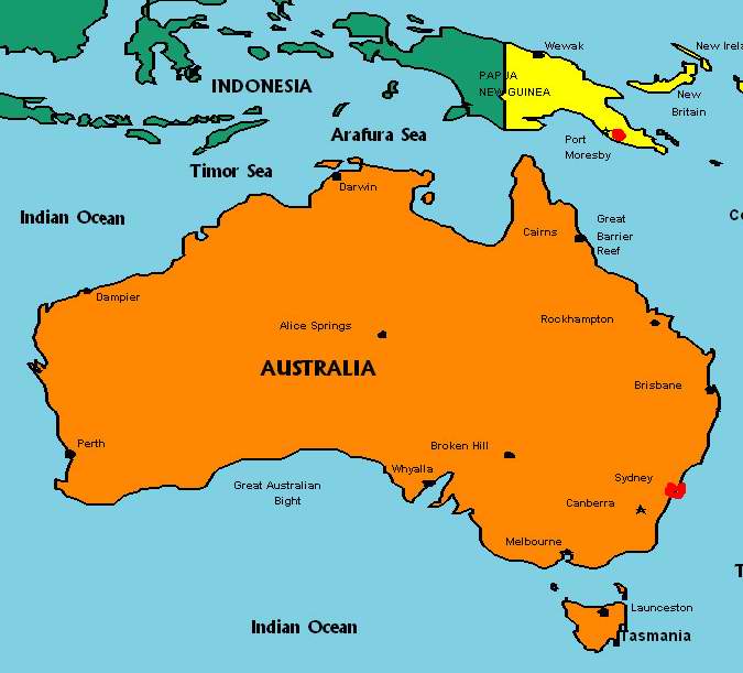 australia-oceania-map
